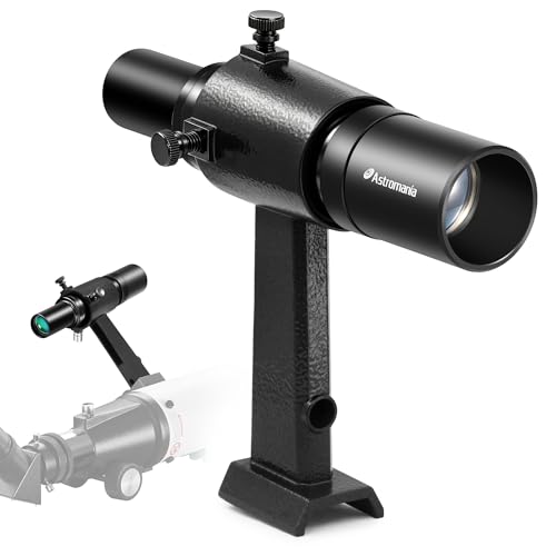 Astromania Finder Scope, Straight-Through Correct Image Optical Finder 6x30 6x30 Straight-Through Upright & Non-Reversed Image