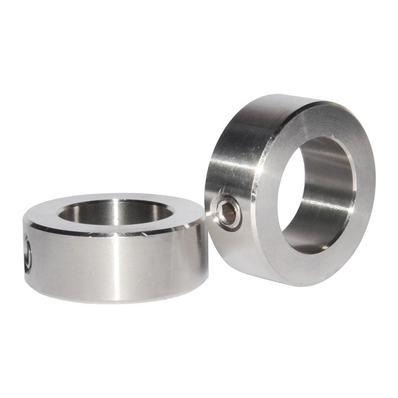 [Australia - AusPower] - 2Pcs Shaft Collar Set Screw 1.5 inch Bore 2.25 inch Out Diameter Silvery 304 Stainless Steel 1 1/2" 