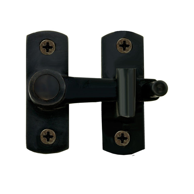 Renovators Supply Manufacturing Door Latch 2 in. Oil Rubbed Bronze Gate Latch/Barn Door Latch Lock with Mounting Hardware