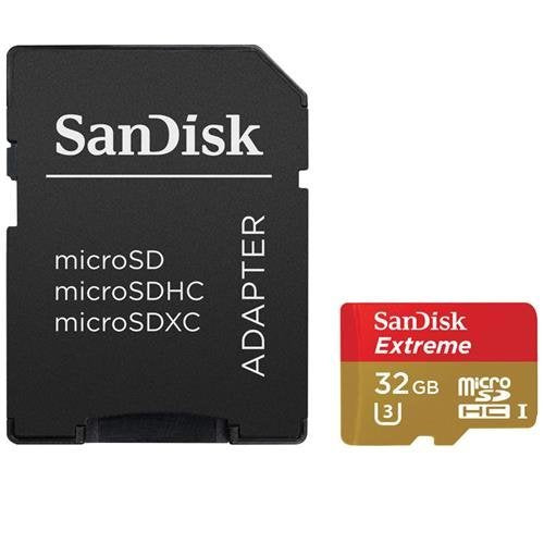 [Australia - AusPower] - SanDisk Extreme 32GB microSDHC UHS-I/V30/U3/Class 10 Card with Adapter (2-Pack) 