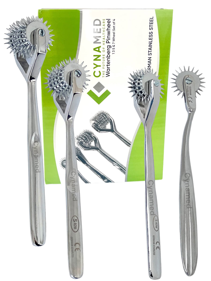 [Australia - AusPower] - Premium German Wartenberg Pinwheel 1 3 5 and 7 Wheel Set of 4 