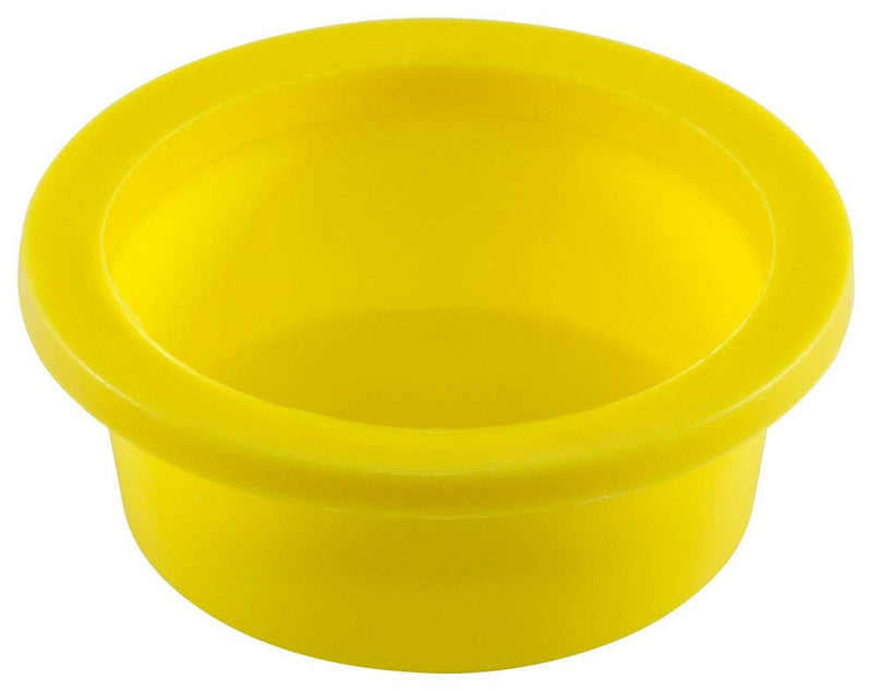 [Australia - AusPower] - Caplugs WW-1064 WW Series – Plastic Tapered Cap and Plug with Wide Thick Flange, 4 Pack, Yellow LD-PE, Cap OD 3.937" x Plug ID 4.135" Threaded and Non-Threaded Protection, Masking (99394900) 