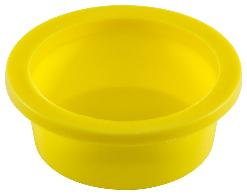 [Australia - AusPower] - Caplugs Plastic Tapered Cap and Plug with Wide Thick Flange WW-WF-35, PE-LD, Cap OD 2.074" Plug ID 2.312", Yellow (Pack of 5) 