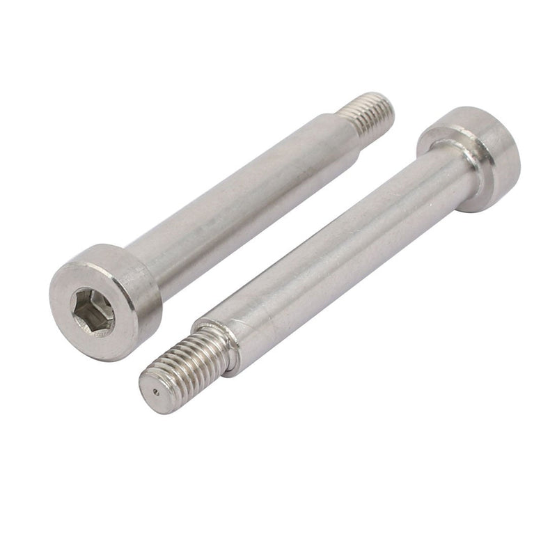 [Australia - AusPower] - uxcell 304 Stainless Steel Hex Socket Shoulder Bolt 10mm Shoulder Dia 60mm Shoulder Length M8 Thread 2PCS 10mm x 60mm 
