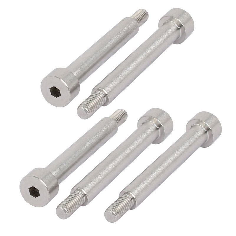 [Australia - AusPower] - uxcell 304 Stainless Steel Hex Socket Shoulder Bolt 8mm Shoulder Dia 50mm Shoulder Length M6 Thread 5pcs 8mm x 50mm 5 