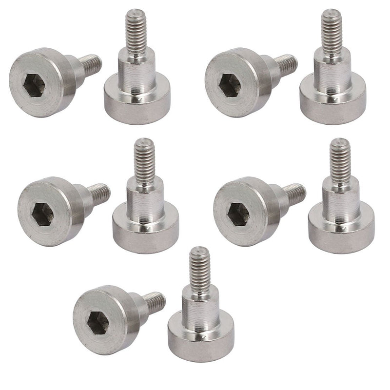 [Australia - AusPower] - uxcell 304 Stainless Steel Hex Socket Shoulder Bolt 5mm Shoulder Dia 5mm Shoulder Length M3 Thread 10PCS 5mm x 5mm x M3 10 