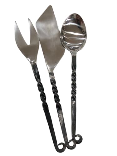 NauticalMart Medieval Feasting Set 3 Pieces Cutlery Knife, Fork, Spoon with leather Case