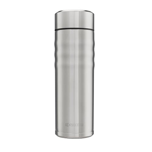 KYOCERA Twist Travel Mug – Slim Vacuum Insulated Ceramic-Lined Thermos Stainless 17 Ounces