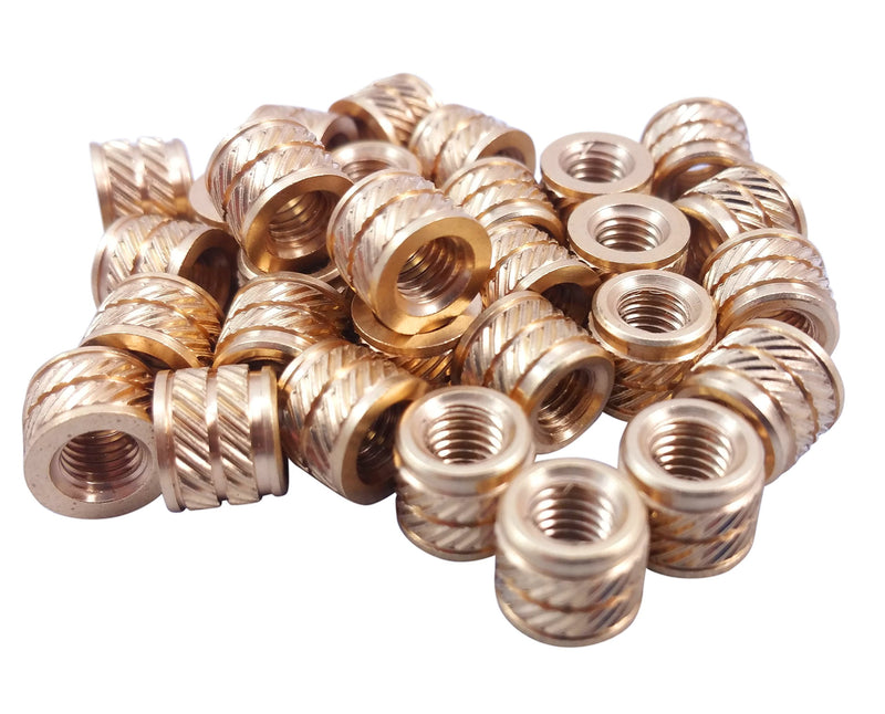 [Australia - AusPower] - [initeq] M6-1.0 M6 Threaded Heat Set Inserts for 3D Printing (50, Short) 50 