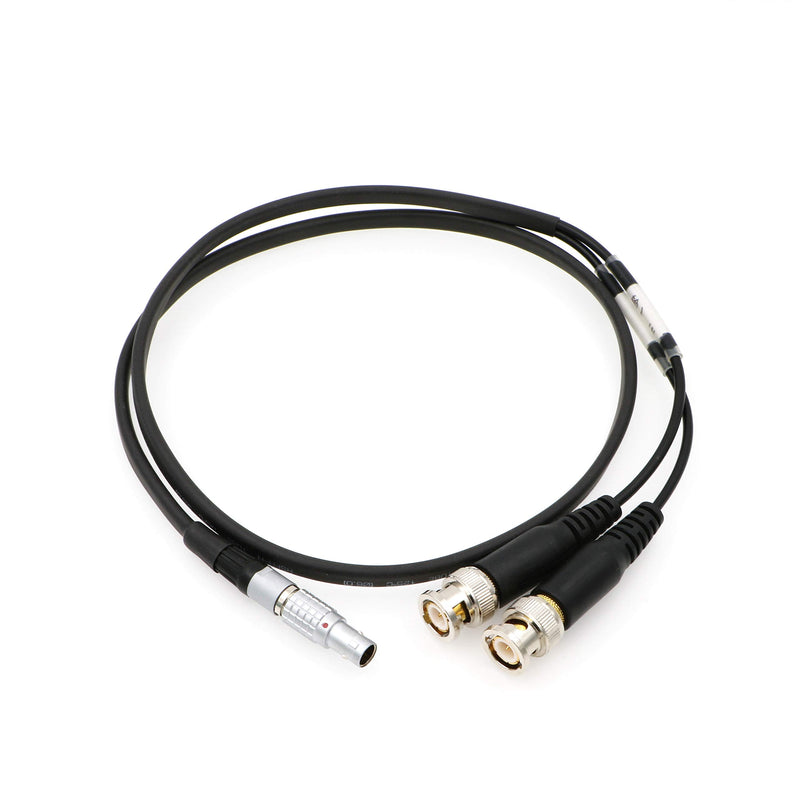 [Australia - AusPower] - Uonecn Sound Devices XL-LB2 Timecode Input Output Cable 5 Pin Male to BNC Straight 5 Pin to BNC 