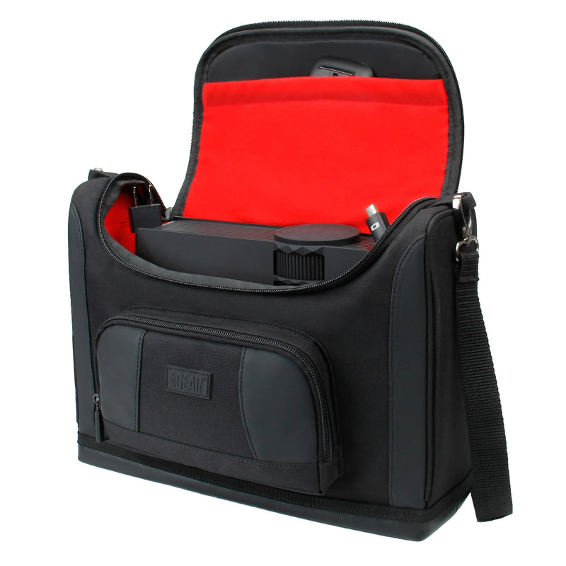 [Australia - AusPower] - USA GEAR Mini Projector Case S7 Pro Portable Projector Bag Carrying Case with Accessory Storage Red 