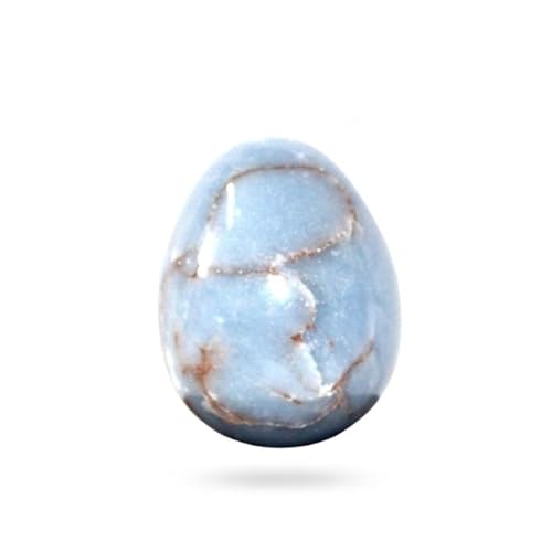Jet Angelite Egg 2 Inch | Natural Healing Crystal Stone Egg for Reiki, Chakra Balancing, Meditation, Energy Cleansing, Home Décor & Gift