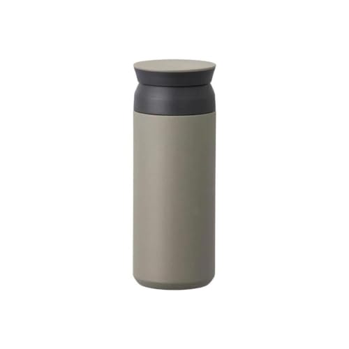 KINTO 20944 Travel Tumbler, 16.9 fl oz (500 ml), Khaki, Double Wall Vacuum Construction, Heat and Cold Retention 16.9 Ounces
