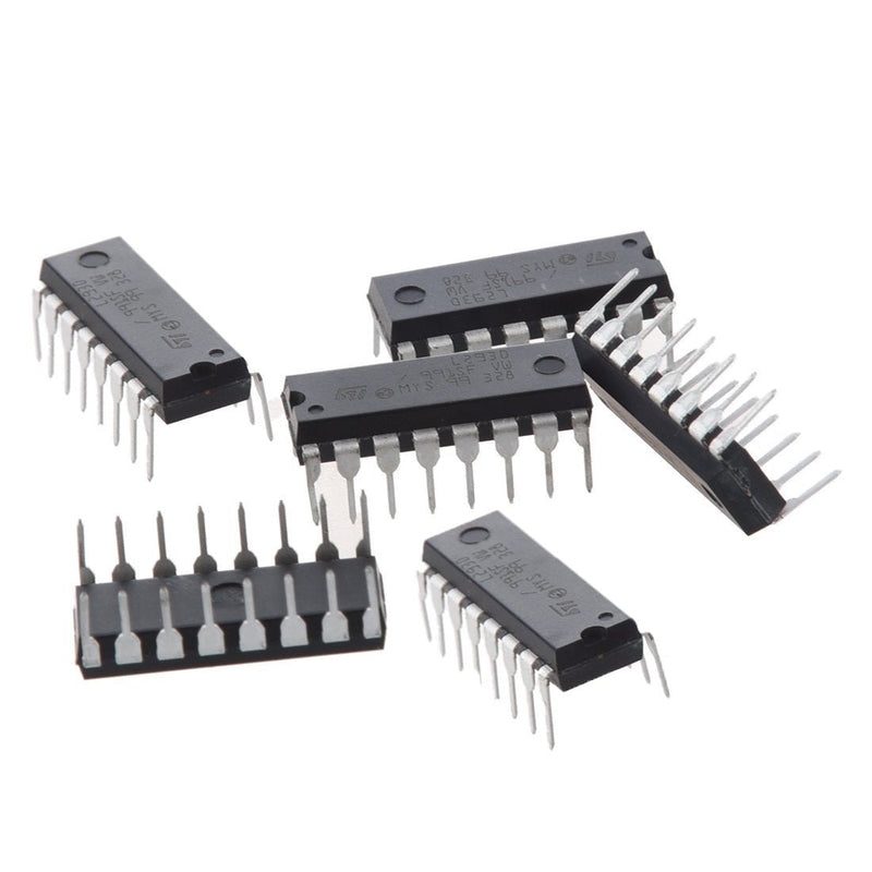 [Australia - AusPower] - YXQ L293D Stepper Motor Driver DIP 16-pin 600mAh Output Current IC Controllers (6Pcs) 6 Piece 