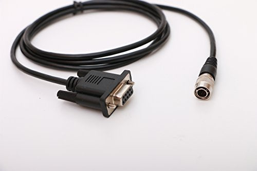 COM Data Cable 5.2ft with Male 6pin Hirose for SOKKIA, TOPCON Total Stations DB9 RS232