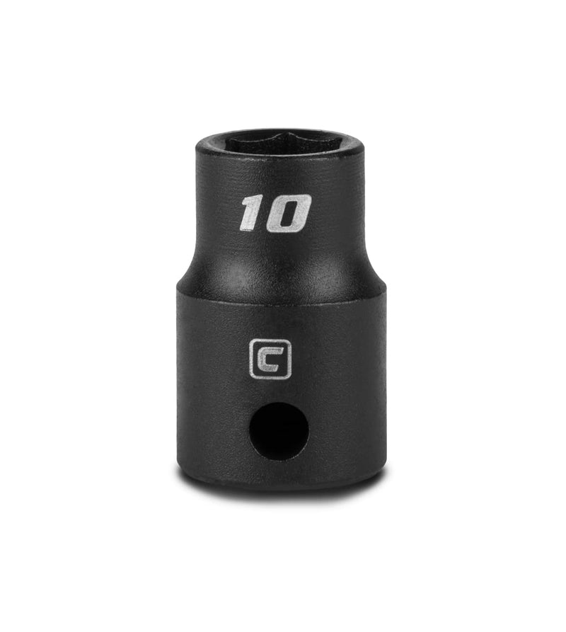 [Australia - AusPower] - Capri Tools 10 mm Shallow Impact Socket, 3/8-Inch Drive, 6-Point, Metric 