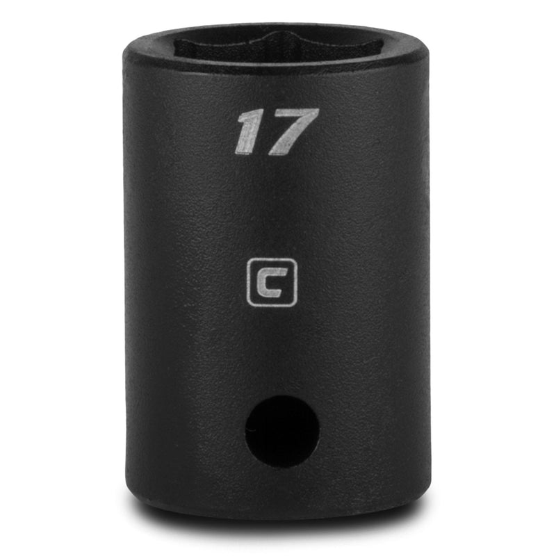 [Australia - AusPower] - Capri Tools 17 mm Shallow Impact Socket, 1/2-Inch Drive, 6-Point, Metric 