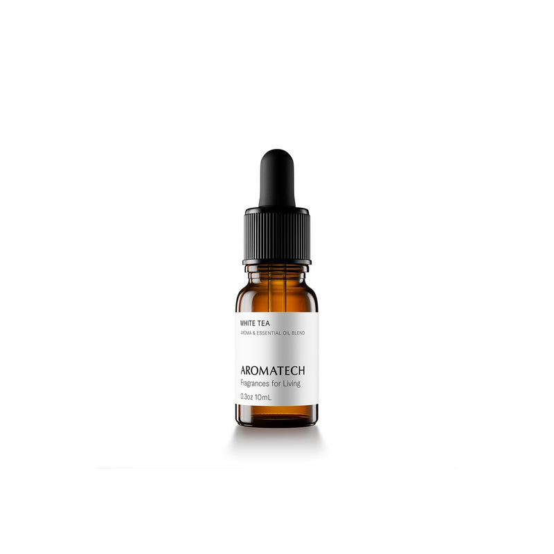 AromaTech White Tea Aroma Essential Oil Blend: Luxury Hotel Inspired Aromatherapy with White Tea, Orange & Palo Santo for Ultrasonic Diffusers & Nebulizers (10 mL) 0.33 Fl Oz (Pack of 1)