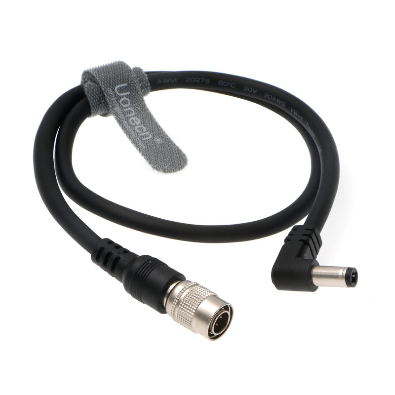 [Australia - AusPower] - Uonecn Power Cable for Sound Devices 633/644/688 for Zoom F8 Right Angle DC to 4 pin Hirose Male 