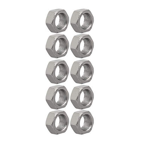 uxcell 10pcs M20 x 1.5mm Pitch Metric Fine Thread Carbon Steel Left Hand Hex Nuts