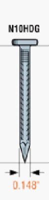 [Australia - AusPower] - Simpson Strong-Tie 10D 1-1/2 in. L Wood Joiner Hot-Dipped Galvanized Steel Nail Smooth Shank Round 