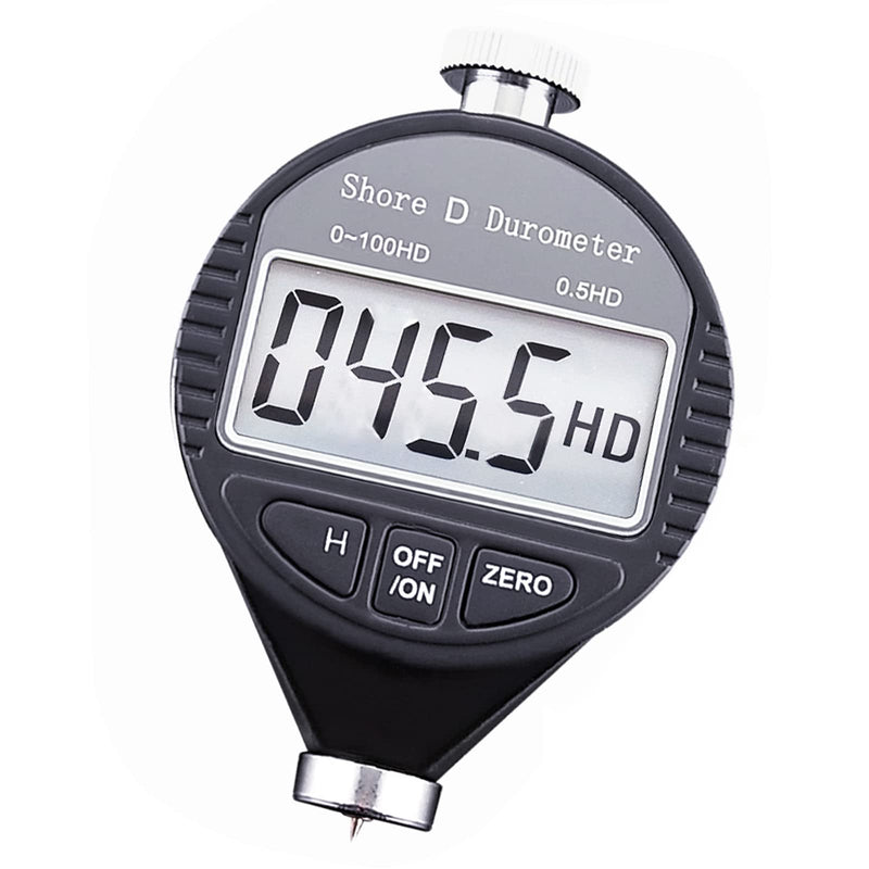 [Australia - AusPower] - Digital Hardness Tester Portable 0-100HD Shore D Hardness Tester with Large LCD Display Digital Durometer Scale for Rubber, Tire, Plastic, Thermal Plastic, Flooring, and Bowling Ball 