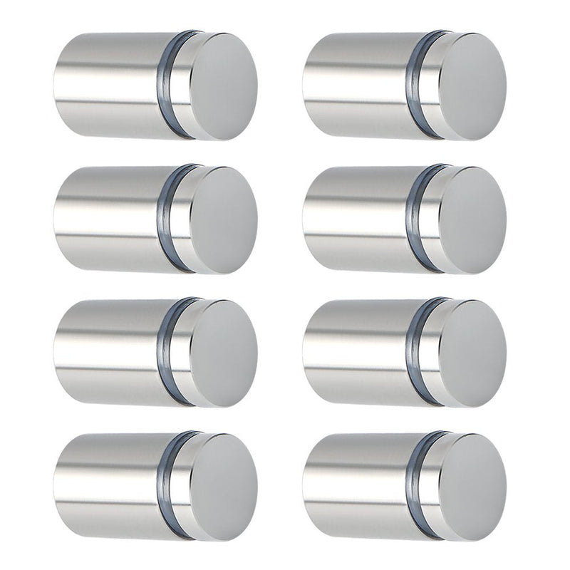[Australia - AusPower] - Alise 3/4"x1" Sign Standoff Screws,Wall Mount Glass Standoff Advertising Nail for Hanging Acrylic Picture Frame Glass Acrylic Signs,Stainless Steel Sign Mounting Bracket Hardware,Brushed,Pack of 8 Brushed Nickel 19x25mm 