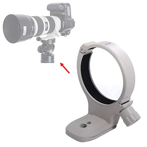 iShoot Metal Tripod Mount Ring, Lens Collar Support AII (W) Compatible with Canon EF 70-200mm f/4L / IS / IS II USM, 80-200mm f/2.8L, 400mm f/5.6L USM Lens, Bottom with Arca-Swiss Fit Dovetail Groove