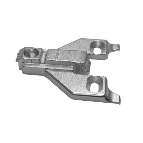 Blum 175L6600.22x20 0 mm Die Cast Screw on Face Frame Mounting Plate, Nickel Finish (Pack of 20) Pack of 20 Without Screws