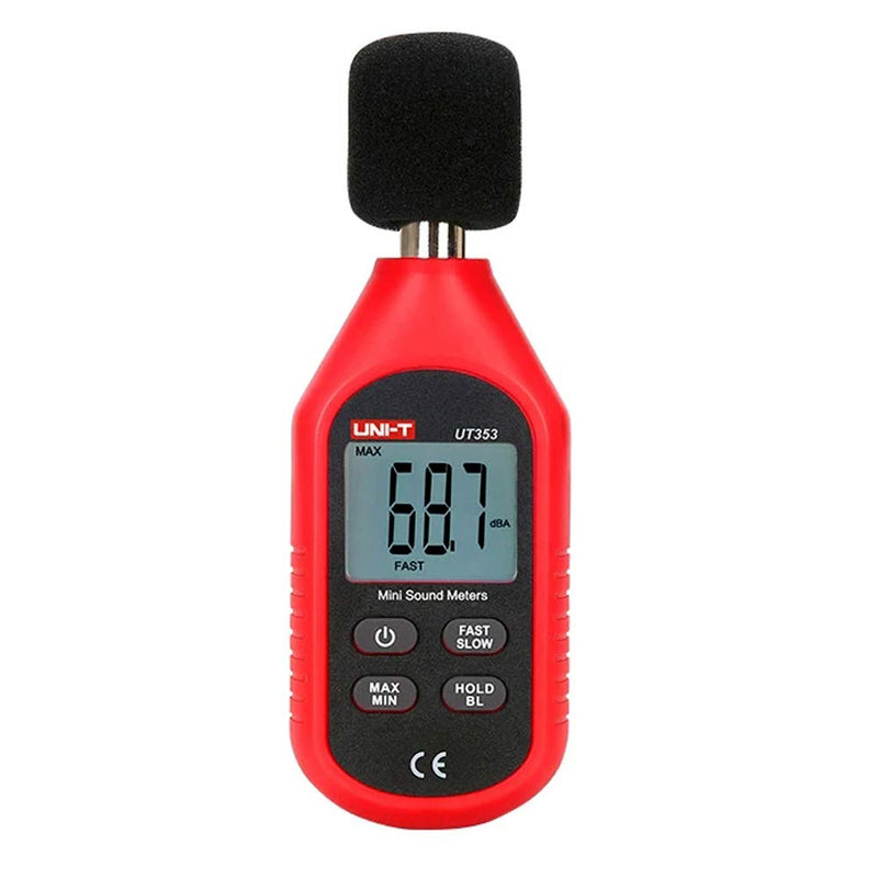 [Australia - AusPower] - UNI-T UT353BT Decibel Meter, Sound Level Meter Range 30-130 dB Accuracy 1.5dB Noise Meter with Large LCD Screen Display, MAX/MIN, Data Hold, Use for Home, Noisy Neighbor, Factory 