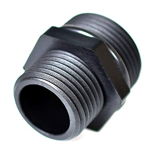 [Australia - AusPower] - F002, 1 NPT Male to 3/4 GHT Male Adapter, Rubber O-Ring Included on NPT End (Pack of 2) 