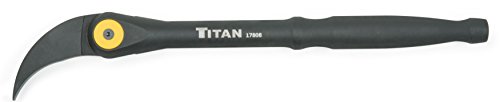Titan 17808 8-inch indexable pry bar with adjustable head and durable metal construction