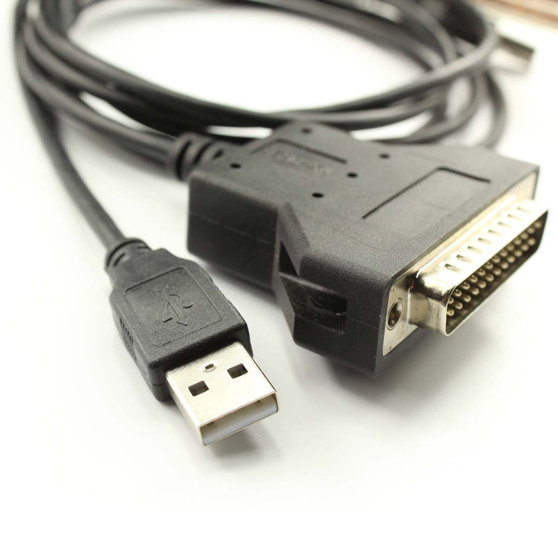 [Australia - AusPower] - Silabs CP2102 USB RS232 Serial Printer Adapter Cable to DB25 for Bar Code Printer Scanner (180CM) 180CM 