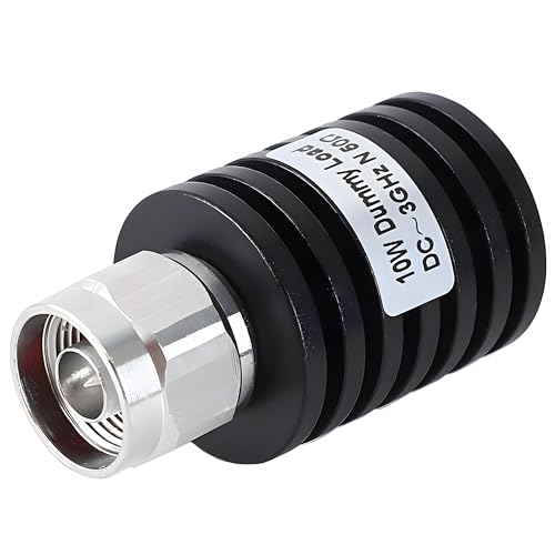 Becke 10 W Dummy Load, 3 GHz 10 Watt 50 Ohm Dummy Load with N Male Connector | 0 W N-plug dummy last 50 Ohm to 3 GHz with low VSWR, ideal for antenna and transmitter tests in amateur radio