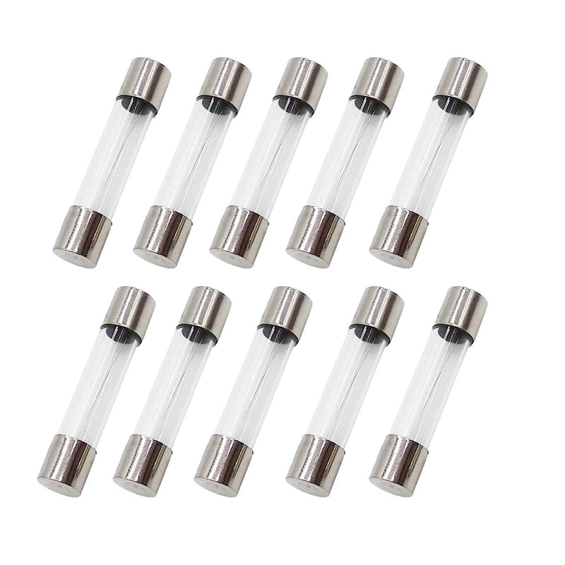 [Australia - AusPower] - 10Pcs F30AL250V 6X30MM 30A Fast Blow Fuse 30 Amp 250V F30AL Glass Fuse Fast-Acting Fuse (1/4" x 1-1/4") 