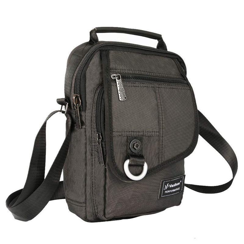 [Australia - AusPower] - Vertical Messenger Bag, Crossbody Bag, Shoulder Bag Work Satchel for iPad Tablet Kindle A-black 