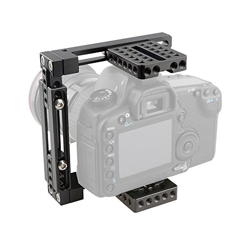 CAMVATE Adjustable Camera Cage Fit for Right Handle and Left Handle Camera