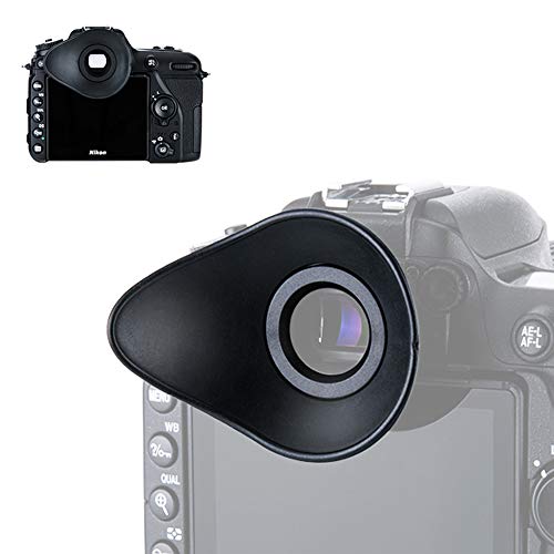 JJC Oval Eyecup Eyepiece Viewfinder for Nikon D7500 D7200 D7100 D7000 D5600 D5500 D5300 D3500 D3400 D780 D750 D610 D90 D80 & More, 360° Rotatable Design Replaces Nikon DK-25/20/21/23/24 Eye Cup Oval Design