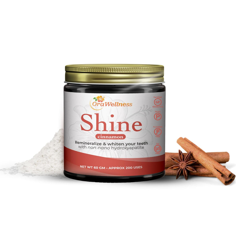 [Australia - AusPower] - Shine Remineralizing Tooth Powder with Hydroxyapatite, Made in The USA, Flouride Free Tooth Repair, Natural Teeth Whitening Powder, Teeth Polish & Stain Remover, Cinnamon 