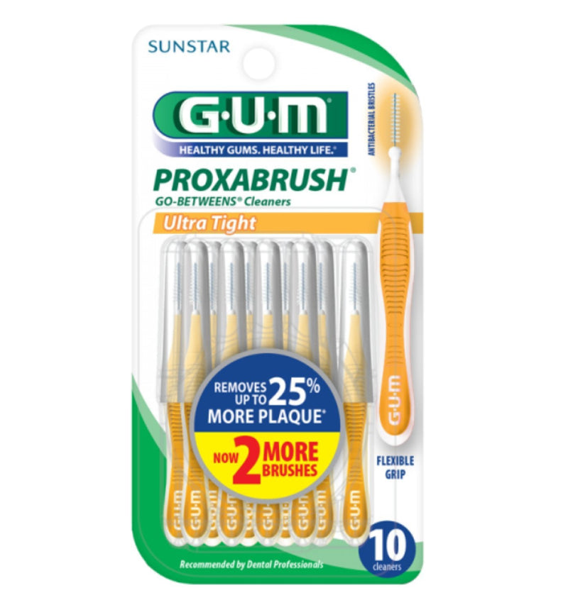 [Australia - AusPower] - GUM Proxabrush Go-Betweens Cleaners Ultra Tight - 10 Count, Pack of 4 