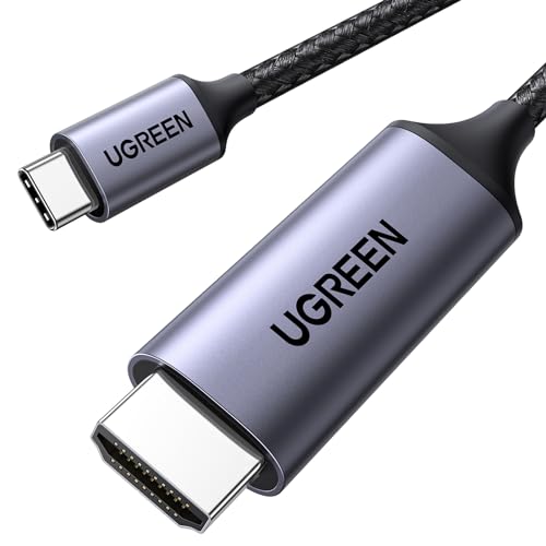 UGREEN USB C to HDMI Cable, 4K 60Hz, 2K 120Hz, Thunderbolt 5/4/3, 2M | USB C HDMI Cable, HDMI 2.0, UHD, Aluminum Housing HDR, Supports HDR Dolby, Compatible with iPhone 17/MacBook Pro/iPad Pro 2.0 Meter