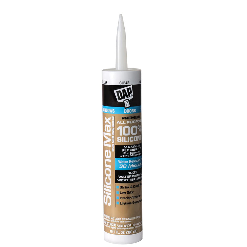 [Australia - AusPower] - DAP Silicone Max All Purpose Sealant, Clear, 10.1 Oz (7079808791) 