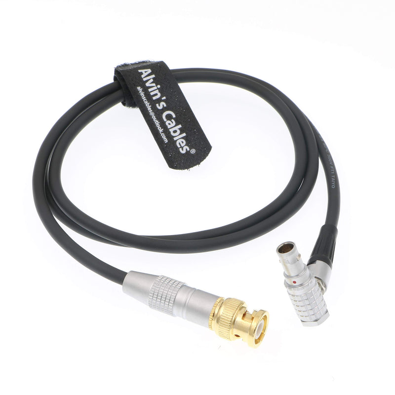 [Australia - AusPower] - Alvin's Cables BNC to 5 Pin Right Angle Time Code Cable for ARRI Mini Sound Devices ZAXCOM BNC to 5 Pin Male Right Angle 5 Pin 1M 