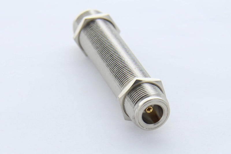 [Australia - AusPower] - MPD Digital 3-Inch Extra Long N Type Female Threaded Bulkhead Barrel Adapter 3 in. N Female Threaded Bulkhead Barrel Adapter 