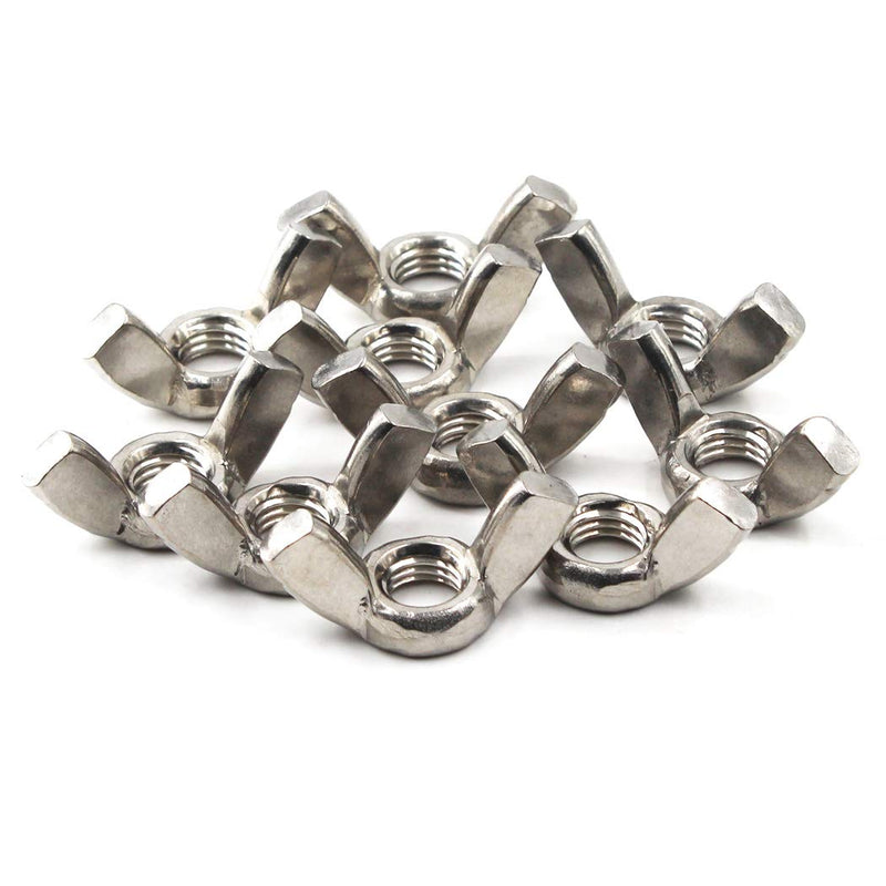 [Australia - AusPower] - M3(1/8")304 Stainless Steel Butterfly Wing Nut Set DIN315 Hand Twist Tighten Hardware Nut Fasteners Parts(20PCS) M3 