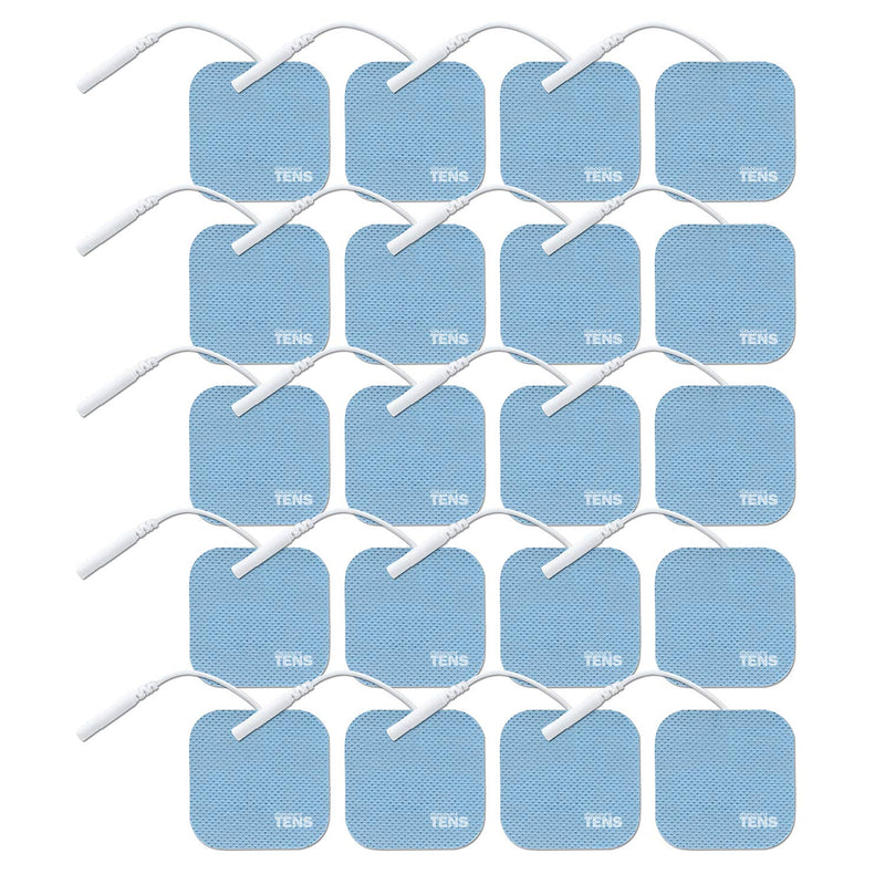 [Australia - AusPower] - Discount TENS - Wired Electrodes Compatible with HealthMateForever, 2 inch x 2 inch Premium HealthMate Compatible Replacement Pads for TENS Units, (2 inch x 2 inch 20 Pack) 