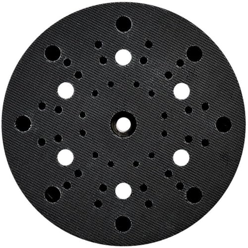 Metabo Sanding disc 150 mm, multi-hole, medium-hard design, with adhesion, for SXE 450 TurboTec, SXE 3150 (630262000), diameter: 150 mm, hardness: medium hard, design: multi-hole 150 Millimeter black