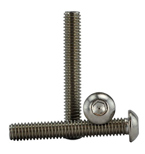 Chenango Supply 5/16-18 x 2-inch stainless socket button head cap screws, close-up product view