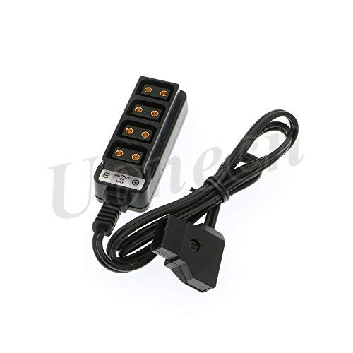 [Australia - AusPower] - Uonecn Photography Power Cable 4 Port D-Tap Female to D-tap B-Type Male for Anton Bauer V-Mount Battery 