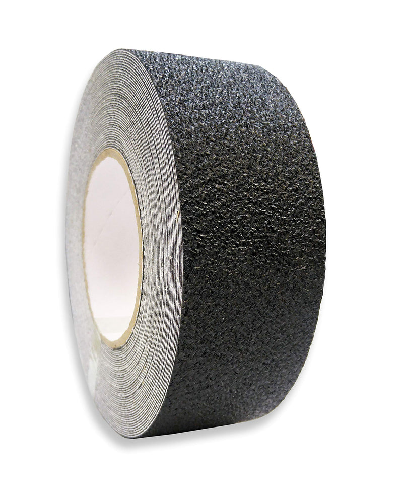 VViViD Black Industrial Grade Anti Slip 2 Inches x 15 Feet Adhesive Tape Roll 2" x 15ft